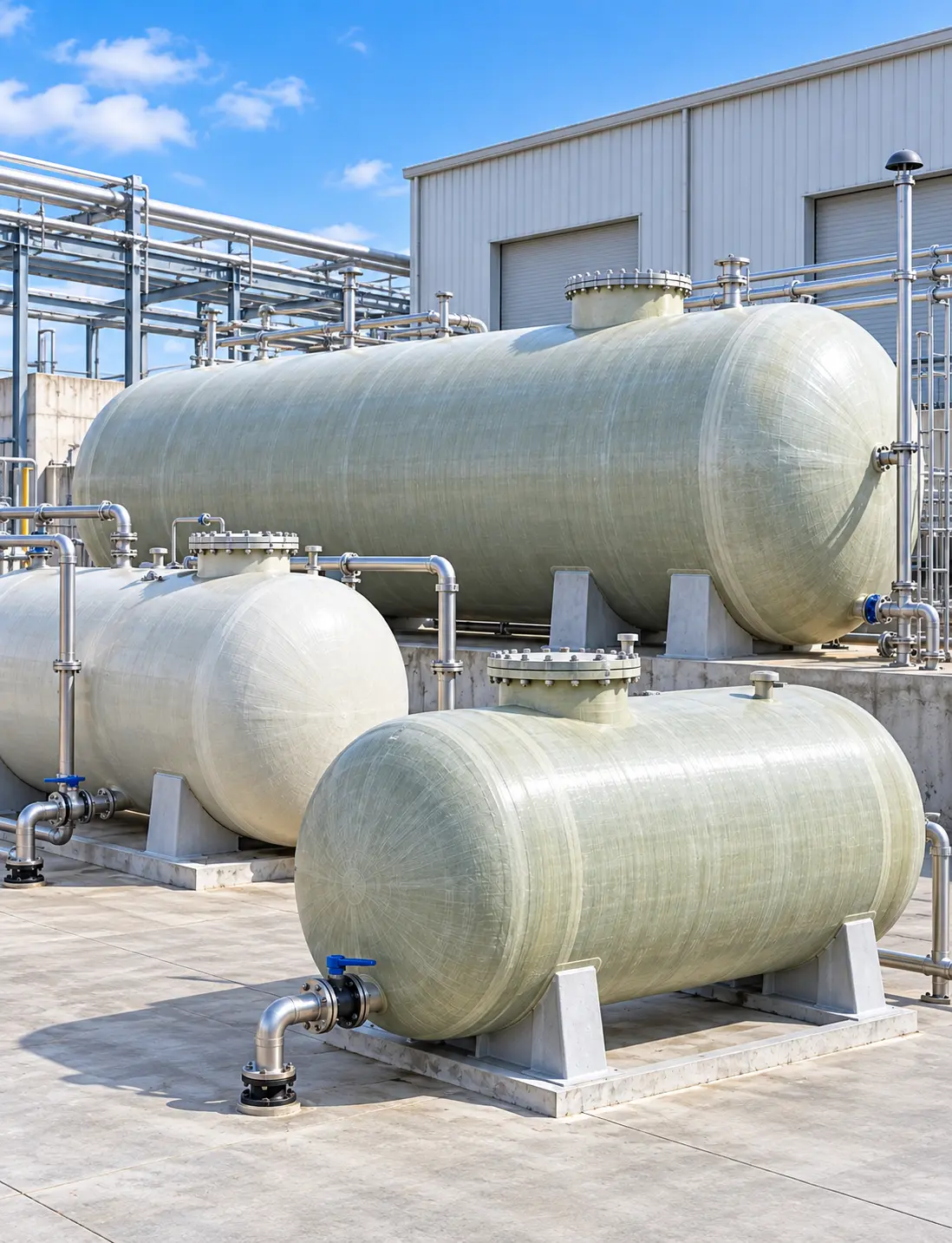 Horizontal Fiberglass Tank