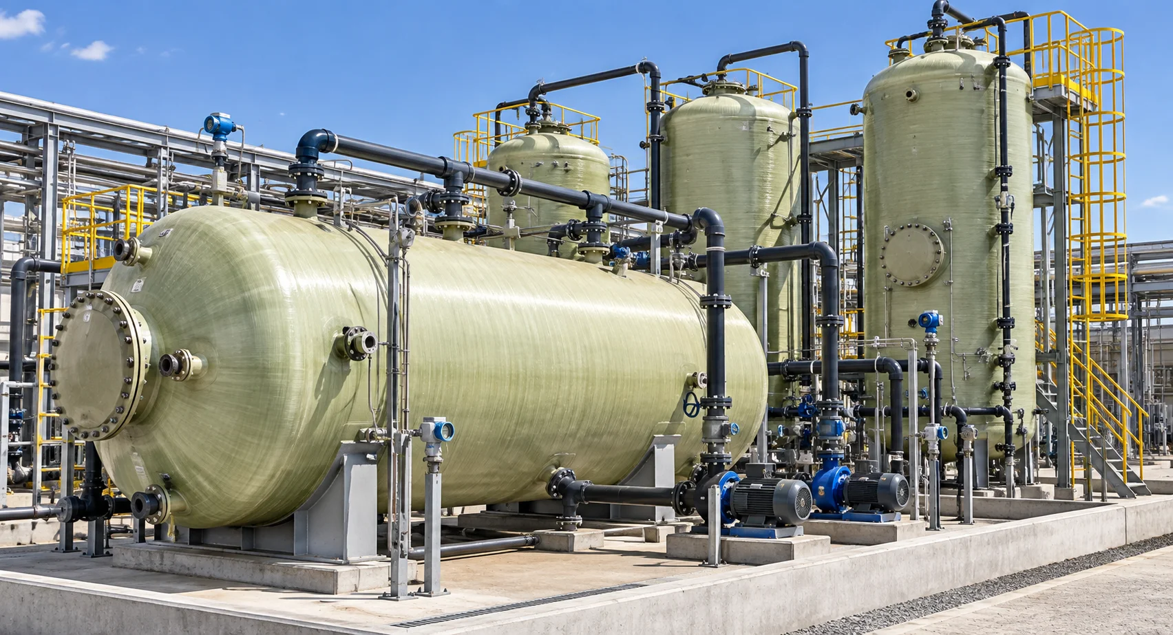 Fiberglass process Tanks in Dubai