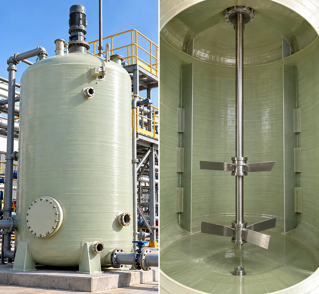 Fiberglass Processing tank Manufacturer in the UAE