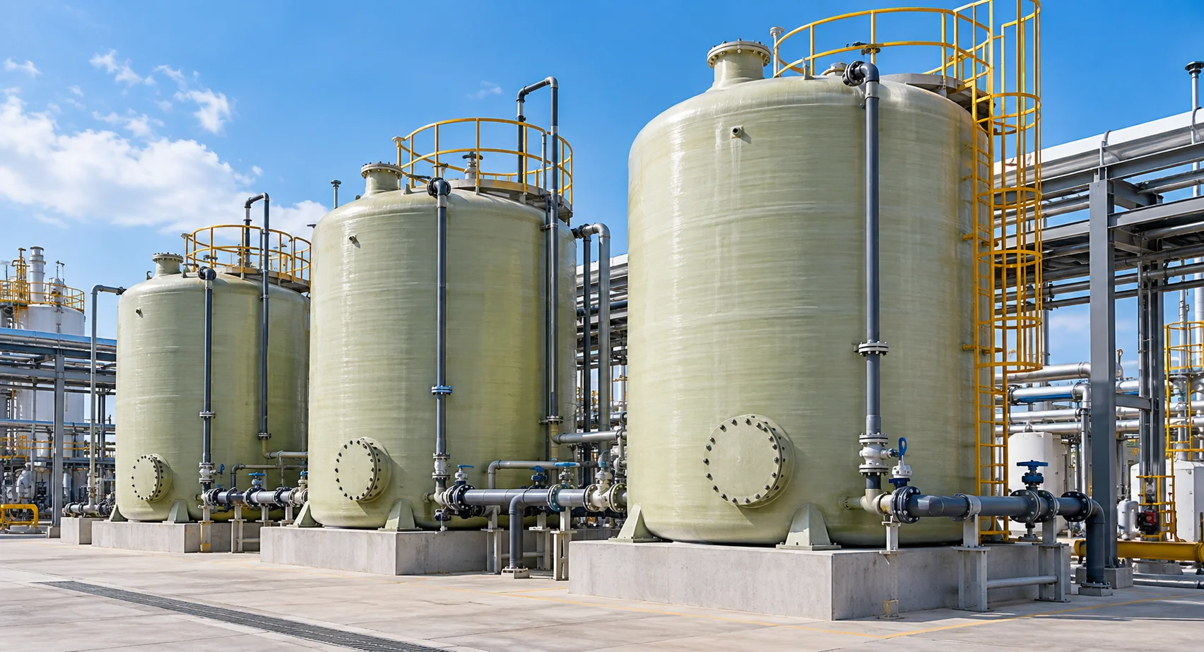 FRP Chemical Storage Tanks in the UAE