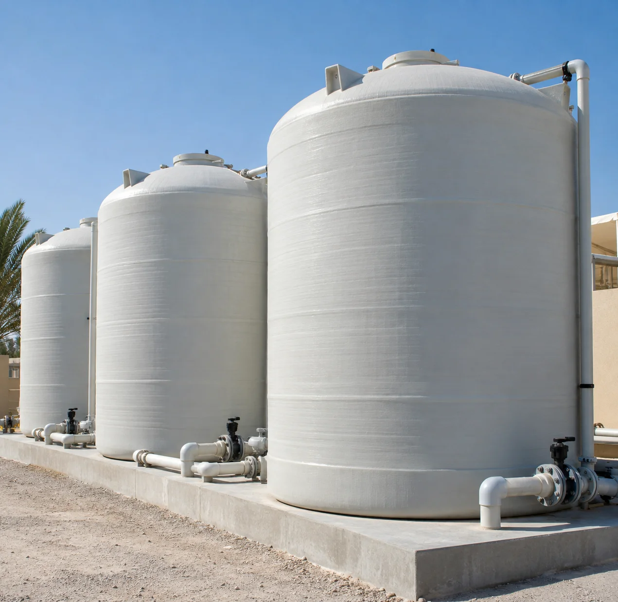 frp water storage tank for homes in the UAE