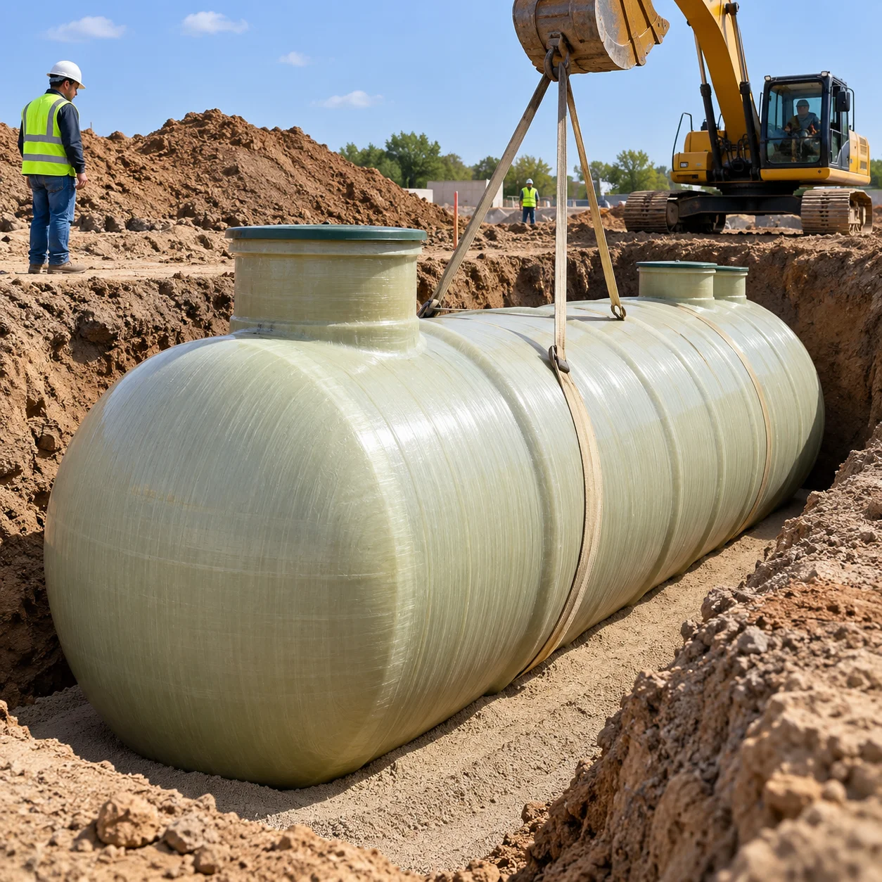 Underground tank for water storage, waster water Treatment, chemical Treatment in the UAE