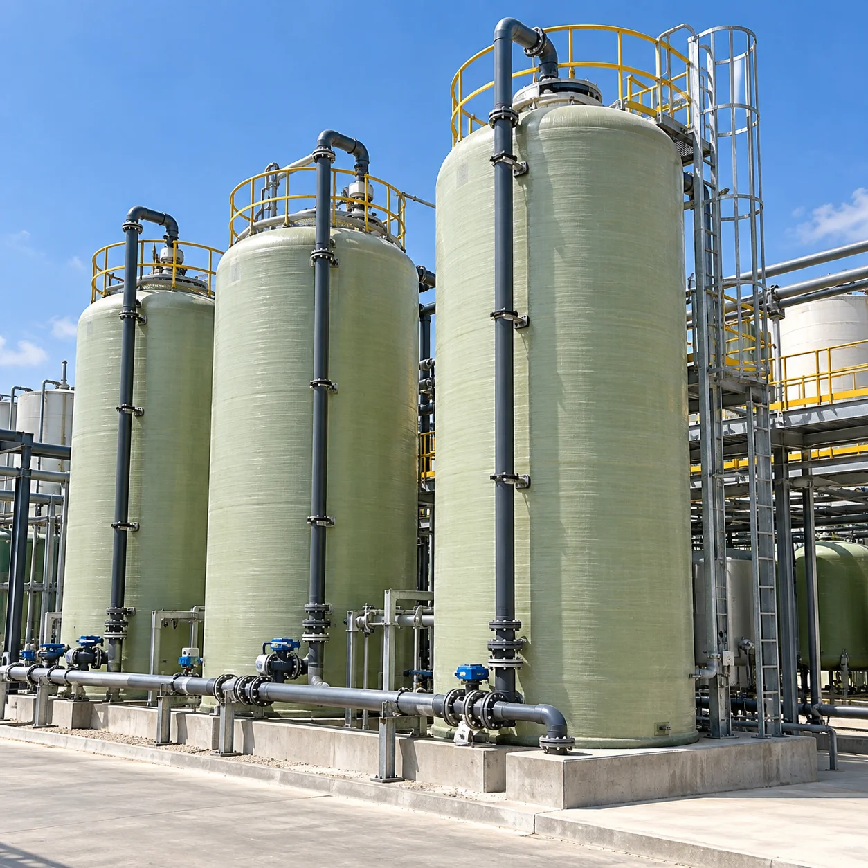 Vertical fiberglass manufacture in the UAE